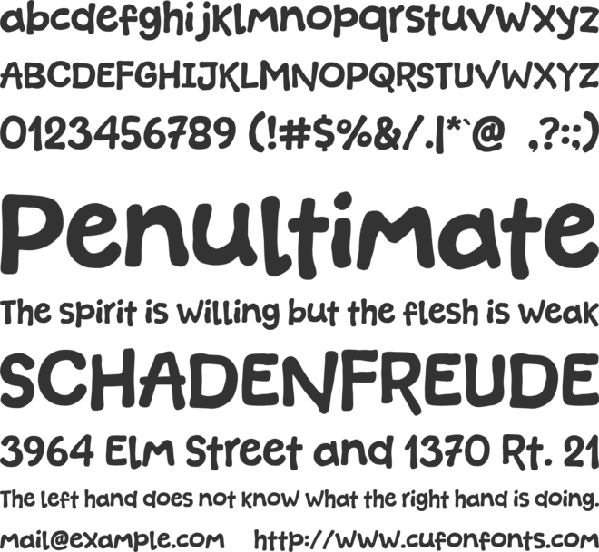 Mochi Green font preview