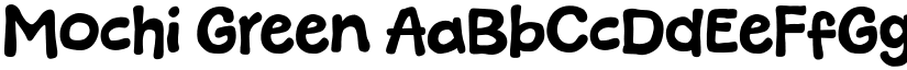 Mochi Green font