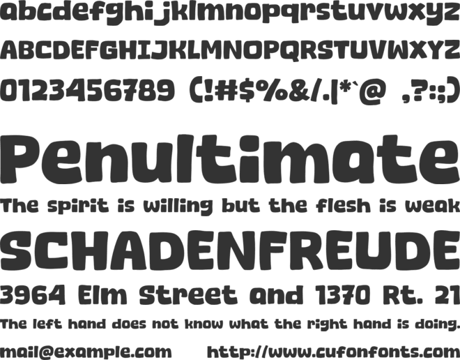 Sweet Tone font preview