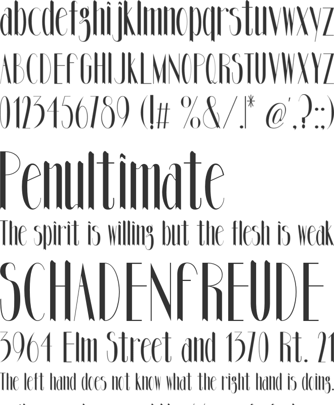 Pride font preview