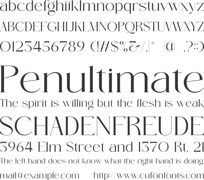 Verloise font preview