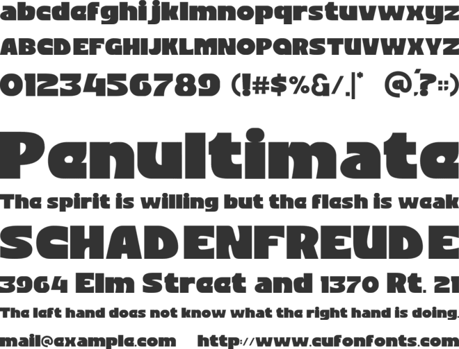 Boldeux font preview