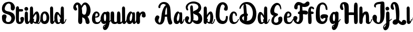 Stibold Regular font