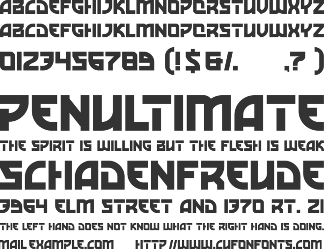 Barion font preview