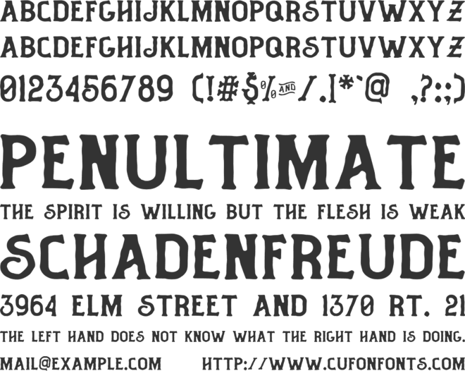 Fisherman font preview