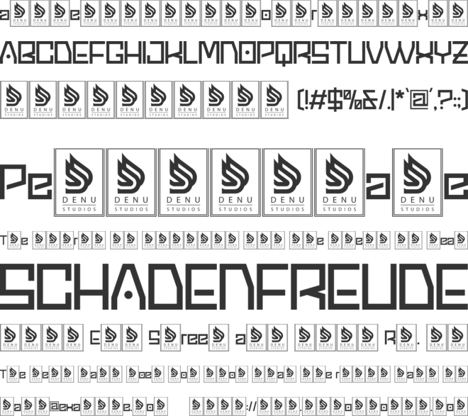 Naxero font preview