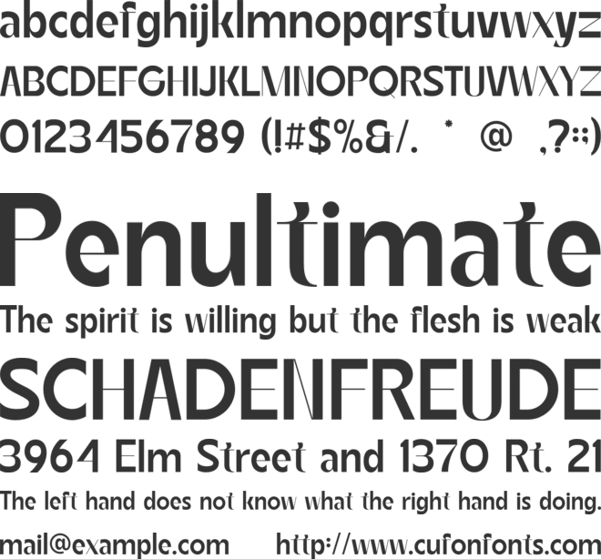 Roigant font preview