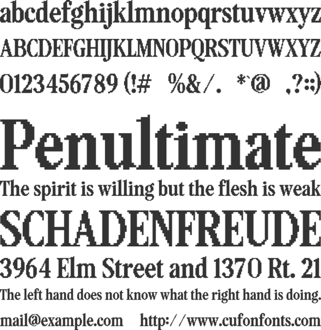 Pixelta font preview
