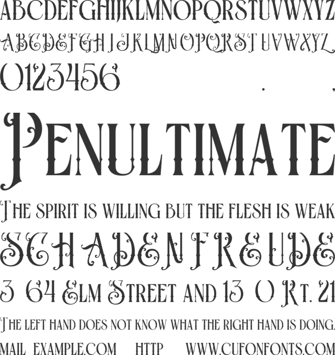 Blazter font preview