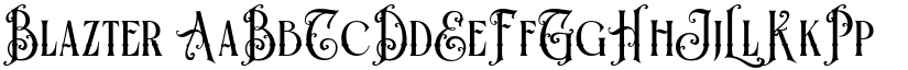 Blazter font