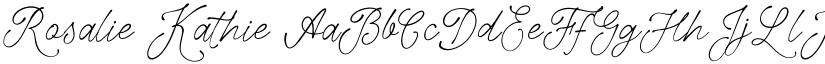 Rosalie Kathie font