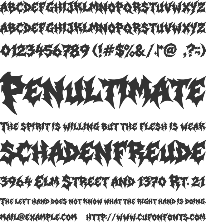 Sounder font preview
