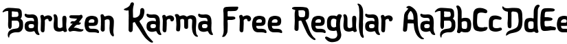 Baruzen Karma Free Regular font