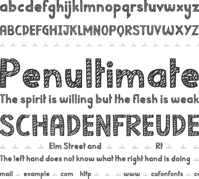 Classroom Teacher font preview