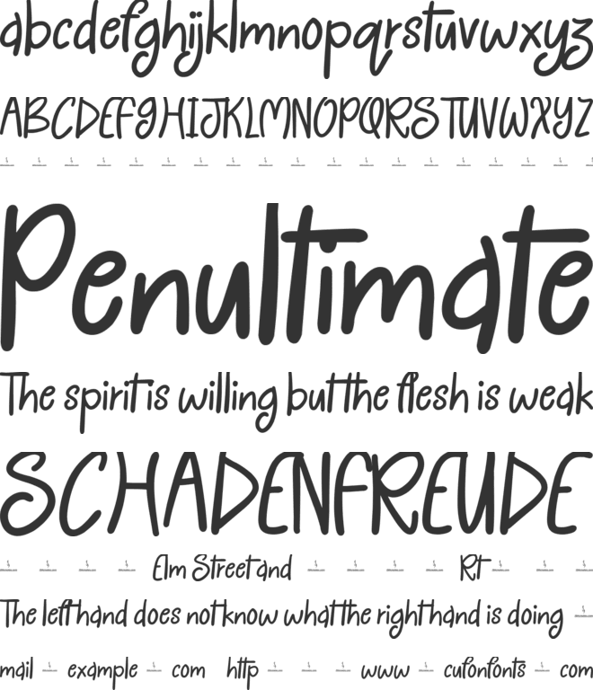 Bull Ride font preview