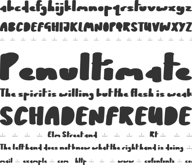 Bonjour Hello font preview