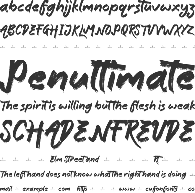 Able Brush font preview
