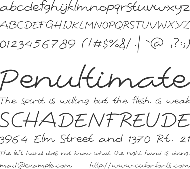 Soulitude font preview