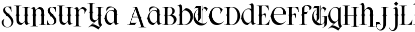 Sunsurya font download