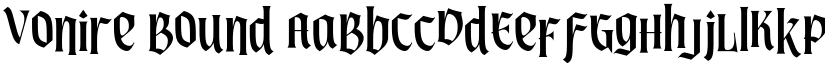Vonire Bound font