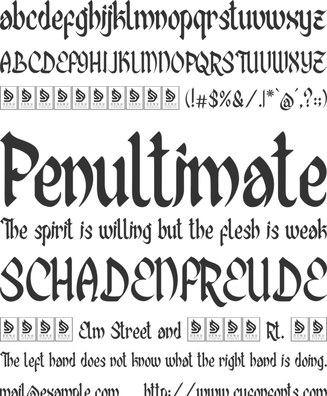 Al Bahjah font preview