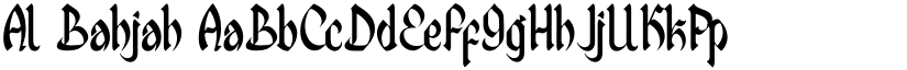 Al Bahjah font