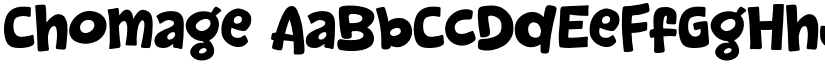 Chomage font download