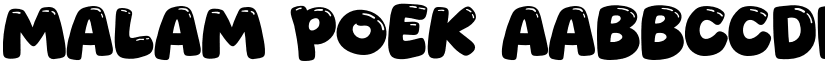 Malam Poek font