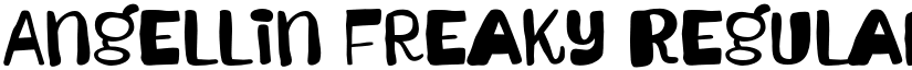 Angellin Freaky Regular font