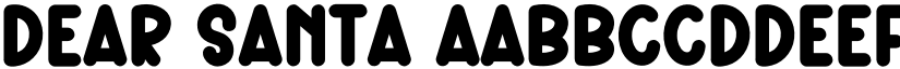 Dear Santa font