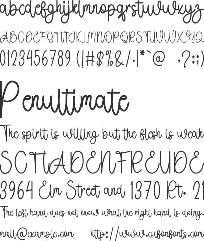 Weekend Santa font preview