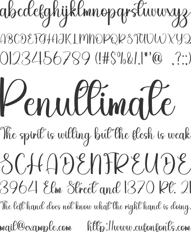 Shining Pearls font preview