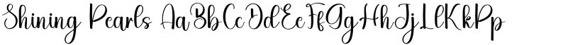 Shining Pearls font download