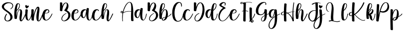 Shine Beach font