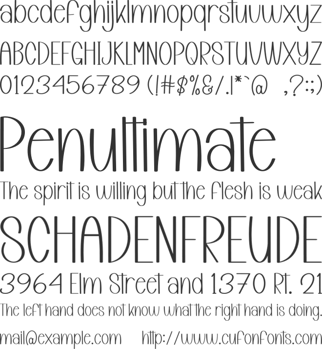 Objective Autography font preview