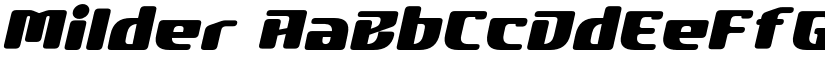 Milder font download