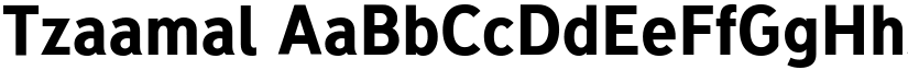 Tzaamal font