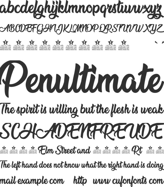 Run to the Hills Personal Use font preview