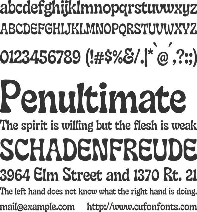 Laguna Tropic Serif font preview