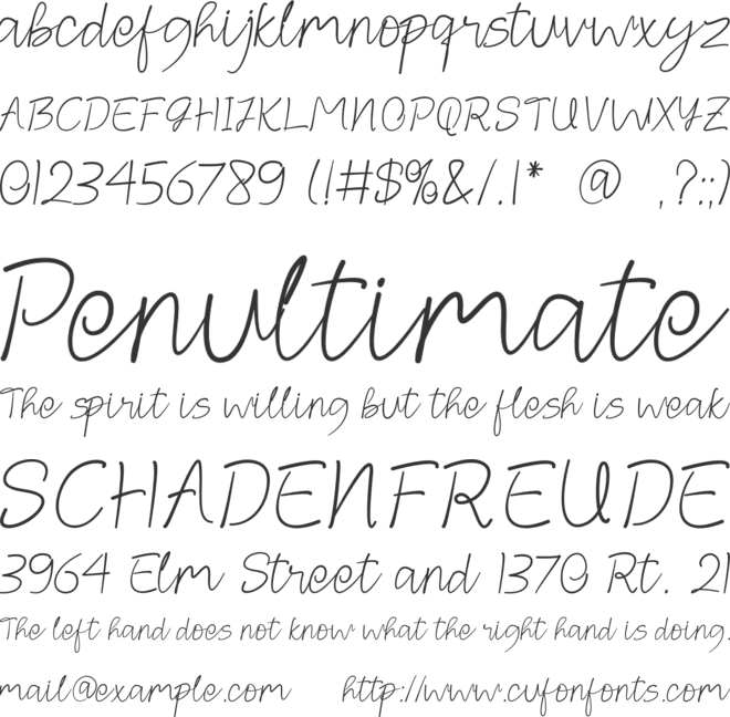 Tepinar font preview