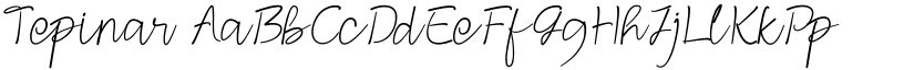 Tepinar font download