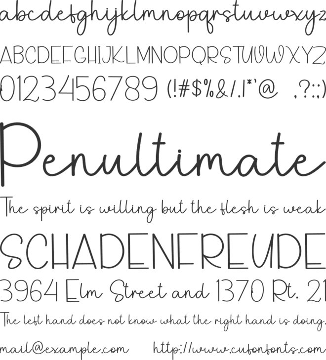 Wedding Cattering font preview