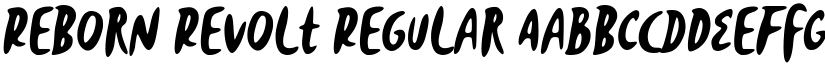 Reborn Revolt Regular font