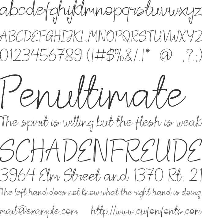 Deprona font preview