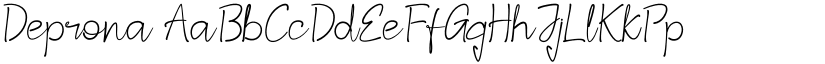 Deprona font