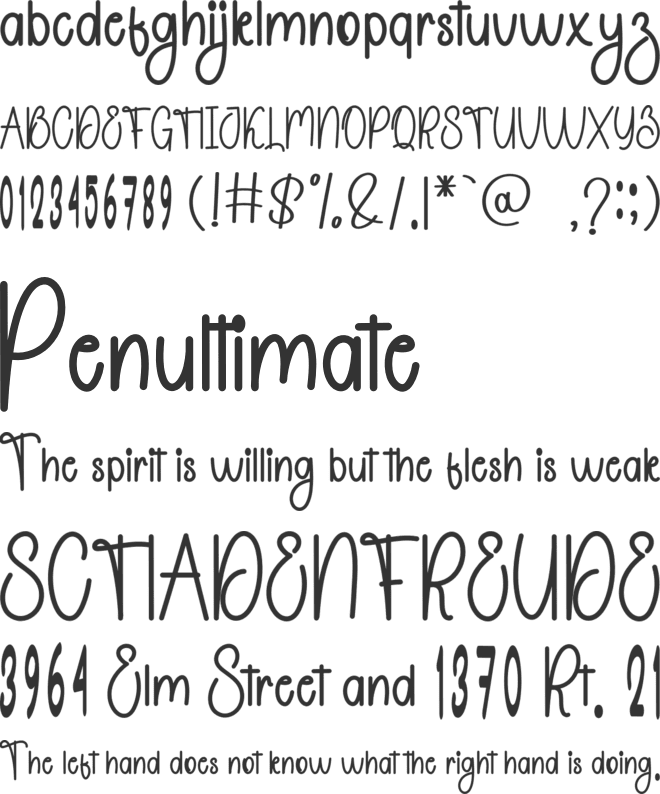 Simple Graphic font preview