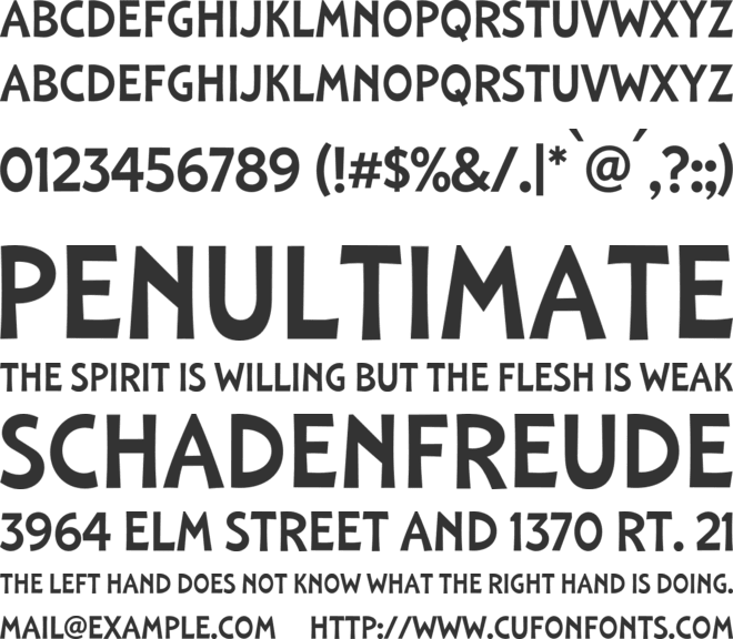 Laguna Tropic Sans font preview