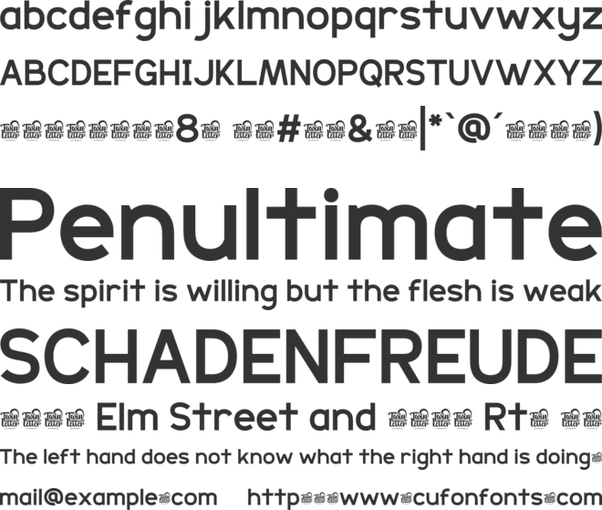 Duitech Trial font preview