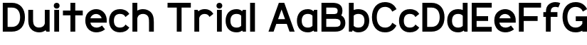 Duitech Trial font download
