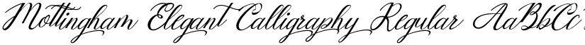 Mottingham Elegant Calligraphy Regular font